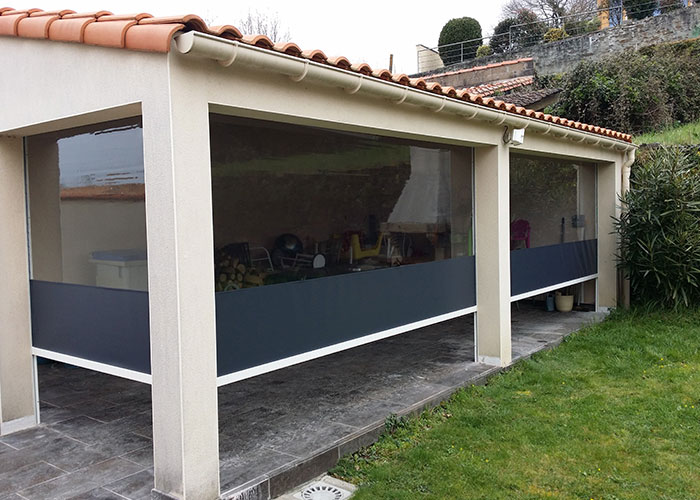 Bâche transparente pour terrasse SUR MESURE Żagle Ogrodowe